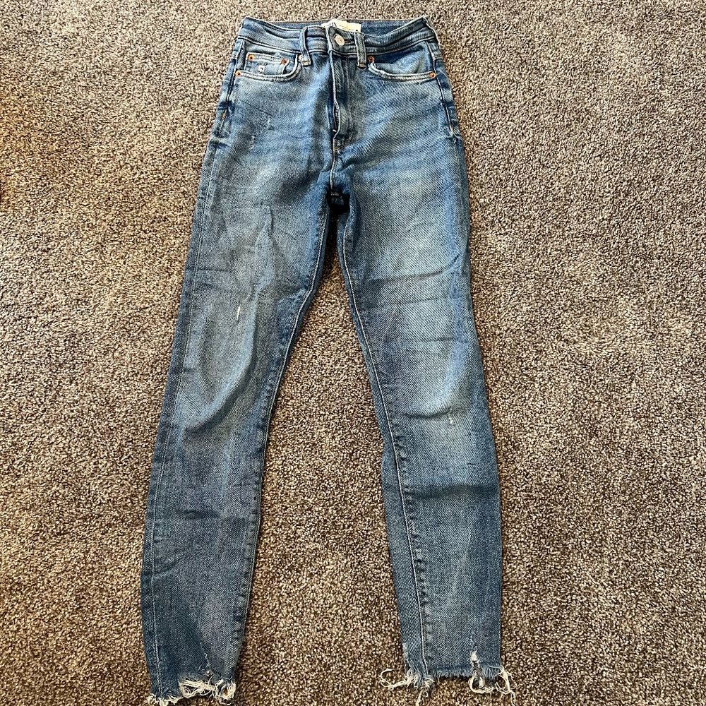 Zara High-Waisted Skinny Jeans